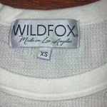 Wildfox Love More Perry Thermal Pullover Top Vanilla Heart Oversized size XS Photo 3