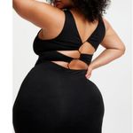 Good American  Good Touch '90s Plunge Back Dress Sleeveless Black 6 US 3XL Photo 7