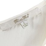 Miss Me White Lace Crochet Tassel Fringe Sleeveless Top Size Large Photo 6