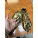 Chloe Paddington Moc Toe Loafer Ballet‎ Flat Copper Gold Bronze SZ 7.5 designer Photo 2