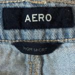 Light Blue Distressed Aero Mom Shorts Size 4 Photo 1