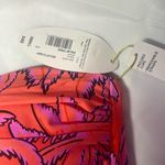 NEW Mynah Women's Strapless Tropical Print Swimsuit Top Size Small Pink Photo 1