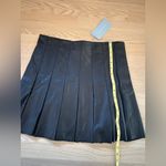 Antonio Melani “Maddie” Pleated Black Leather Mini Skirt, Size 8, NWT Photo 3