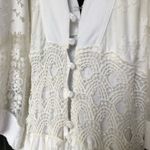Farm Rio Solana lace midi White dress size small Anthropologie Photo 12