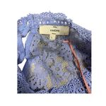 Entro  Pastel Blue Lace Top Babydoll Flowy Blouse New Photo 3