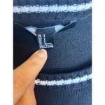 Forever 21  W Academic Crewneck Sweater Size Small Black White Neutral Photo 3