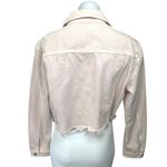 NEW J. Brand Cyra Light Pink Long Sleeve Button Down Cropped Denim Jean Jacket M Size M Photo 1