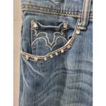 Liuces Jeans Womens Size 18 Slim Fit Rhinestones Embellish Rise Western Cowgirl Blue Photo 3