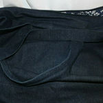 Denim Overnight Messenger Bag Ethnic Embroidery Travel Carry On Weekender Large Tote with Fringes Photo 11