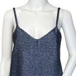 ZARA Dress Womens Medium Sparkle Blue Mini Shift Dress Glitter Party Cocktails Photo 4