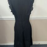 Ecowish Black Ruffle Sleeve A-Line Summer Dress Size Large Photo 1