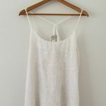 Loft White Embroidered Floral Top Photo 2