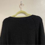 Free People  Black Found My Friend Long Puff Sleeve Pullover Sz XS Photo 7