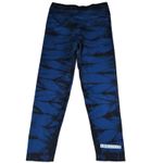 SoulCycle Skull Blue Black Tie Dye Cropped Leggings Women's Size Small Capri Photo 1