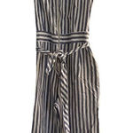 Splendid  blue and white linen cotton blend jumpsuit size small Photo 0