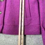 Joie  Medium Jacket Button Boiled Wool Purple Pockets Shacket Womens Long Sleeve Photo 5