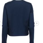Tory Burch Navy Blue Lace Detail Women's Top M Photo 3