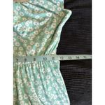 No Boundaries  Green/White Floral Sun‎ Dress Ruffle Straps Size M High/Low Photo 6
