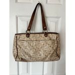 Coach F17179 Chelsea Signature Coated Canvas Shoulder Tote Bag Brown Photo 1