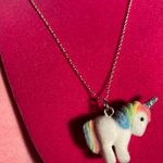 Boutique Unicorn Pony Rainbow Sterling Silver 925 Necklace Girls Horse Jewelry Lolita Egirl Y2K Photo 2