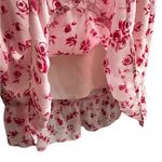 Vintage 2000s Babydoll Dress Fairy Y2K Grunge Coquette Milkmaid Size Small Pink Photo 3