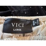 VICI  Black Sparkly Corset Top Size Large Photo 4