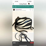 Brighton  zebra print leather and chain crossbody bag Photo 10