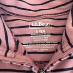L.L.Bean  Pink and Navy Striped Pullover Size Small Reg Photo 6