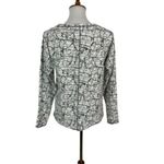 Marc New York  Long Sleeve Top Small Abstract Print Stretch Lightweight Photo 2