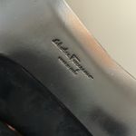 Salvatore Ferragamo  Black Suede Cesello Heels Shoes Photo 5