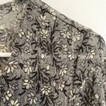 LOGO By Lori Goldstein  Printed Sheer Lace Cardigan with Tie Gray ish Floral Boho Photo 7