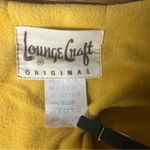 70s Lounge Craft Original Golden Yellow Satin Bow Rhinestone Button House Coat Size undefined Photo 4