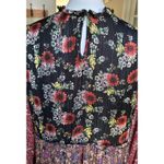 ZARA Woman Patchwork Floral Midi Dress Tassel Hem Boho L EUR L MX 30 Photo 6
