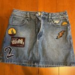 PacSun Denim Sequin Patch Mini Skirt Photo 0