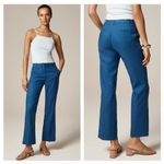 J.Crew Kaya stretch linen blend in Cobalt Berry blue pants sz 2 Photo 1