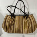 Brown tweed shoulder bag Photo 0