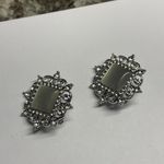 Women's Costume Earrings Rhinestone NWOT CLIP On Clip Photo 4