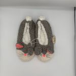 SO  Gray and White Bunny Slippers, Size Medium NWT Photo 4