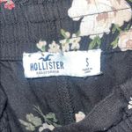 Hollister Floral Black Wide-Leg Pants with elastic waistband & side pockets Photo 7