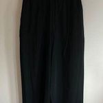 Lysse  Black Stretch Nylon Wide Leg Pull On Pants Photo 0