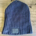 Love Your Melon  Monochrome Cable Knit Navy Beanie Photo 6