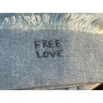 One Teaspoon Jeans Size 25 Awesome Baggies Cropped Distressed Free Love NWT Blue Photo 9