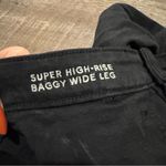 American Eagle  Super High Rise Baggy Wide Leg Black Jeans Photo 4