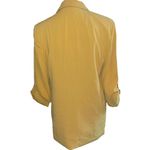 Tahari  Women’s Blazer Size Medium Mustard Long Lined Cuffed Sleeve Dressy Photo 3