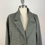 Madewell  Oversized Knit Blazer in Houndstooth in True Black Photo 3