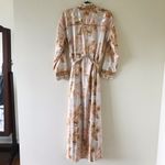 Free People Intimates Floral Baroque Print Satin Robe, NWT Photo 8