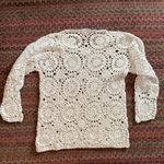 SANTA BARBARA CREAM KNIT BEACH COVER UP TOP Size M Photo 3