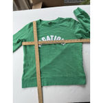 J.Crew Green “Vacation” Graphic Sweatshirt Green Sz Small Long Sleeve Cotton Photo 6