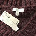Abound 🔥5 for $25 sale🔥  burgundy NWT fuzzy furry v neck sweater Photo 6