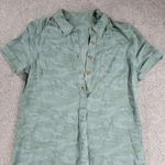 Vineyard Vines Vineyard Vines Women Shirt Margo Dress 8 Green Camo Short Sleeve Mini Photo 5